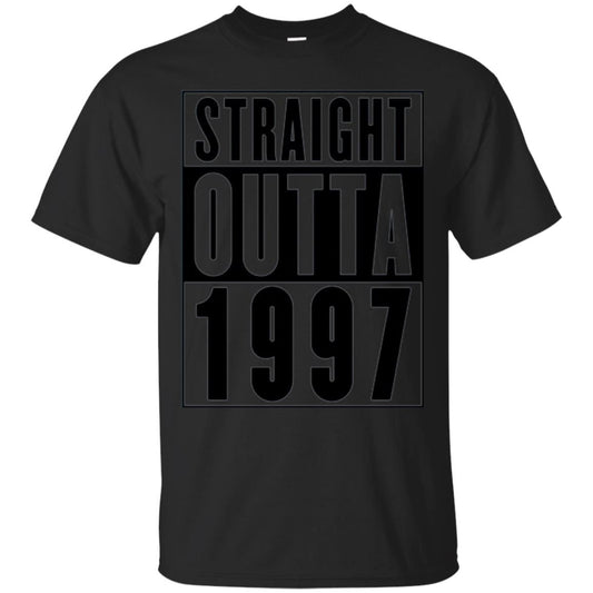 Straight Outta 1997 Cool 21st Birthday T-shirt Black