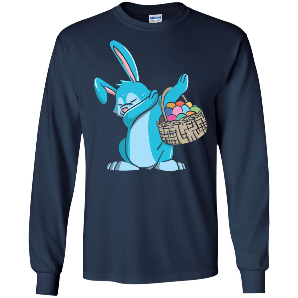 Easter Bunny Dab Easter Shirt Navy
