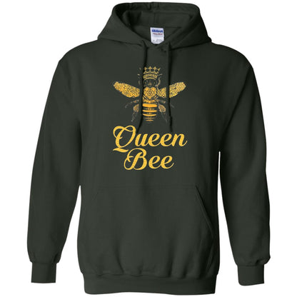 Bee Lover T-shirt Queen Bee Crown T-shirt Forest Green