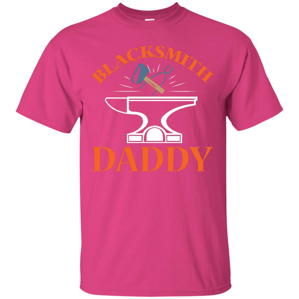 Blacksmith Daddy Happy Father's Day Shirt Heliconia