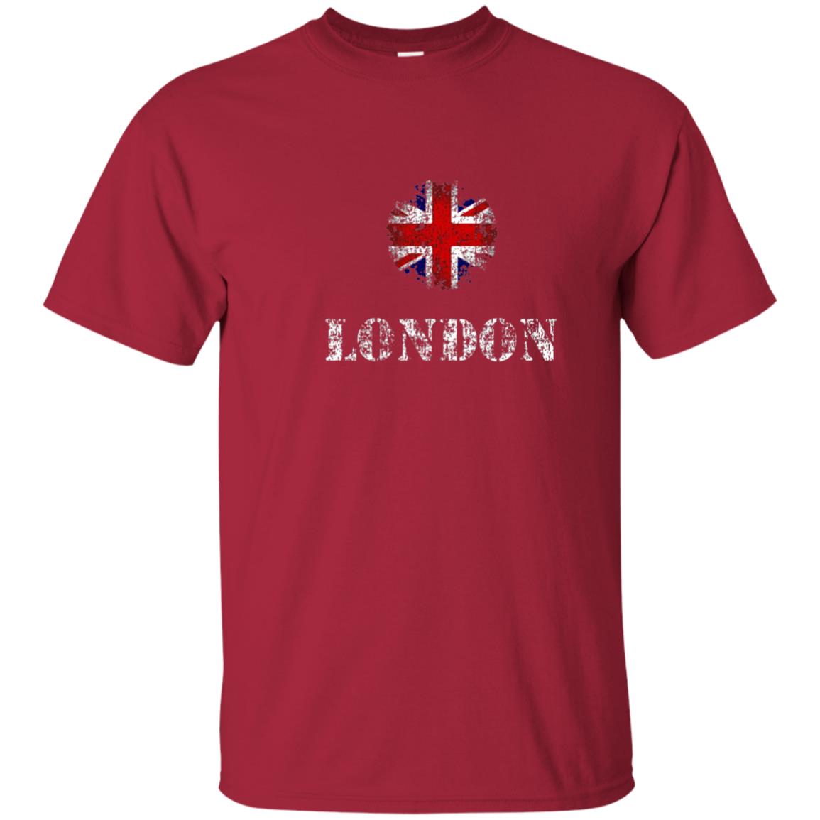 London Queen Elizabeth Uk Flag British Shirt Cardinal
