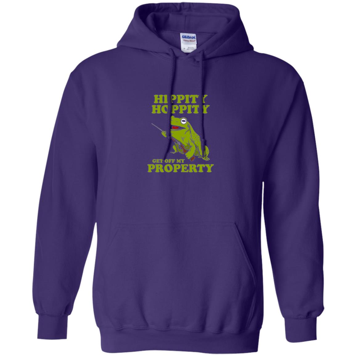 Frog Lover T-shirt Hippity Hoppity Get Off My Property Purple