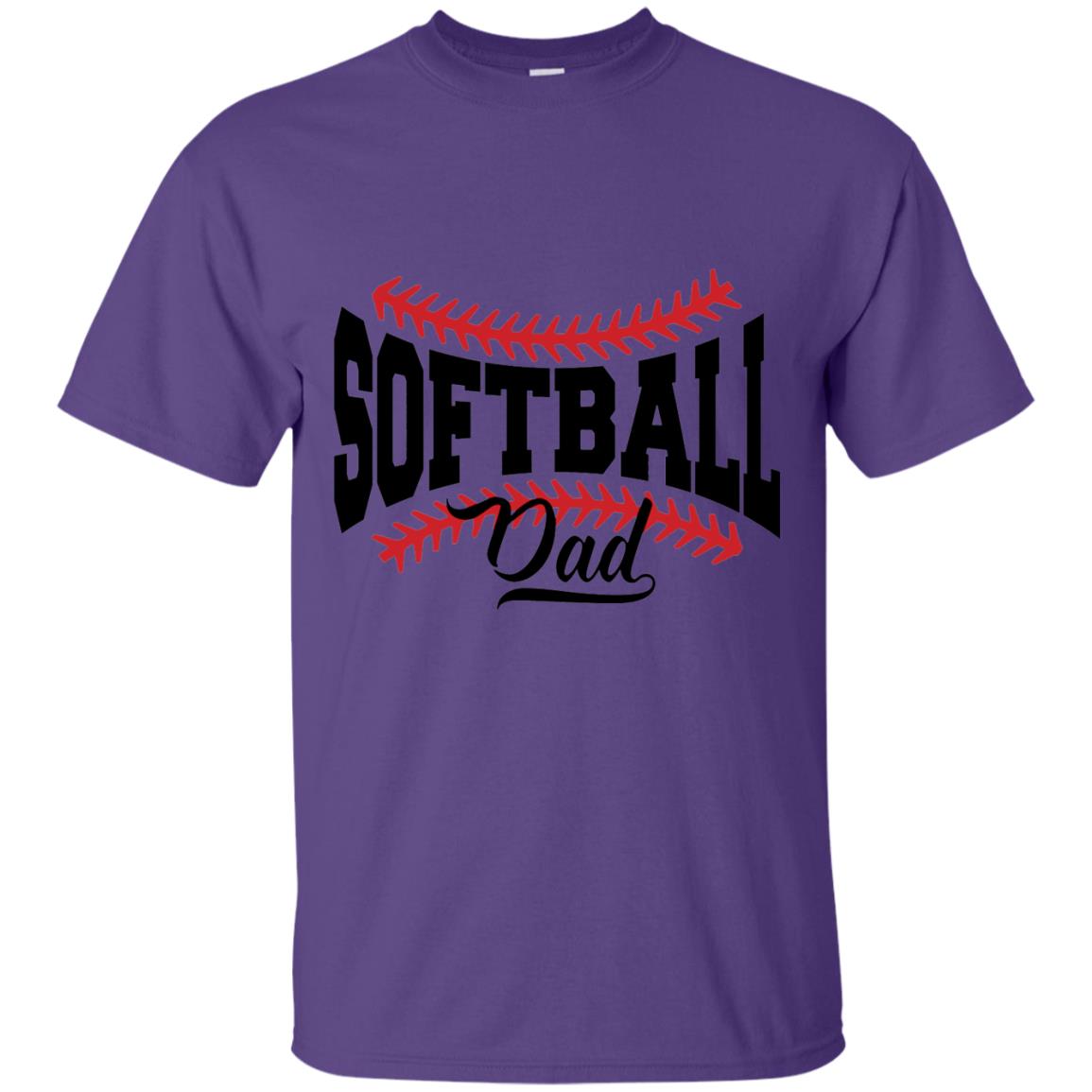 Softball Dad T-shirt Purple