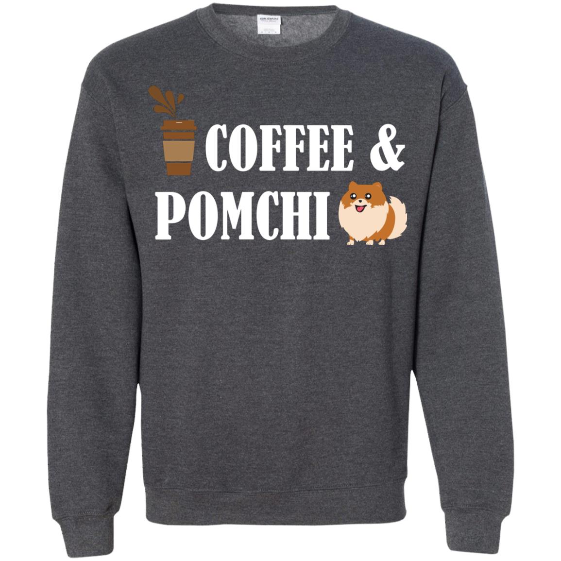 Coffee And Pomchi Lover Shirt Dark Heather