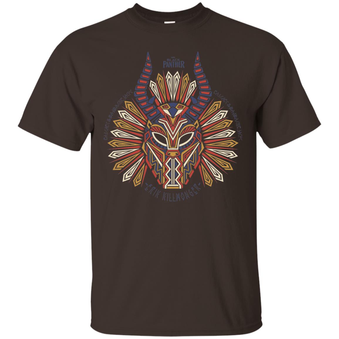 Black Panther Movie Geo Killmonger Movie Lover T-shirt Dark Chocolate