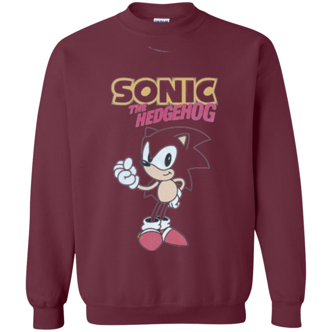 Movie T-shirt Sonic The Hedgehog Maroon