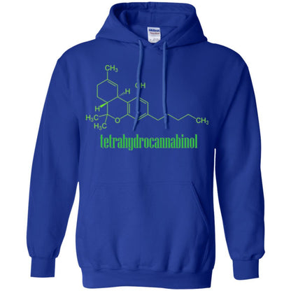 Canabis Molecule T-shirt Tetrahydrocannabinol Thc Royal