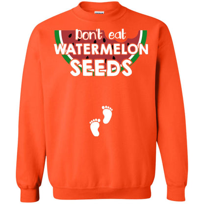 Don_t Eat Watermelon Seeds Pregnancy Announcement Shirt Orange