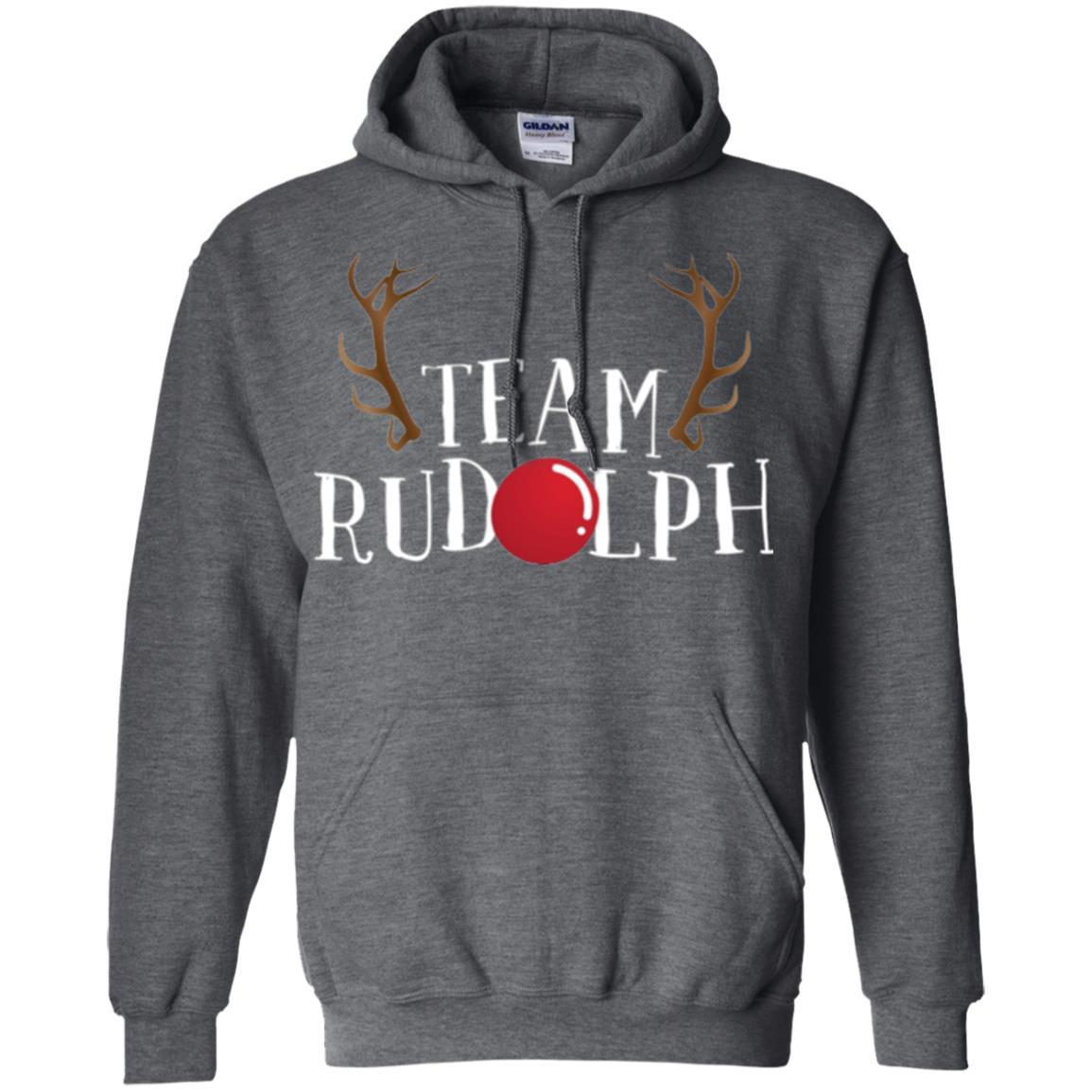 Christmas T-shirt Reindeer Team Rudolph Dark Heather