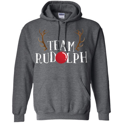Christmas T-shirt Reindeer Team Rudolph Dark Heather