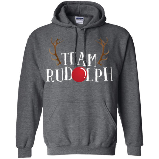 Christmas T-shirt Reindeer Team Rudolph Dark Heather