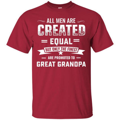 Papa T-shirt All Men Are Created Equal Cardinal