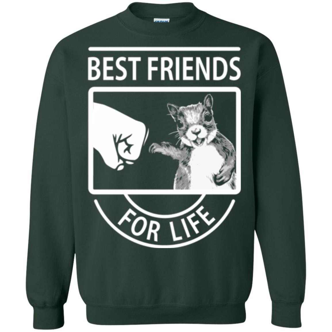 Squirrel T-shirt Best Friend For Life T-shirt Forest Green