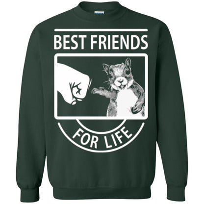 Squirrel T-shirt Best Friend For Life T-shirt Forest Green