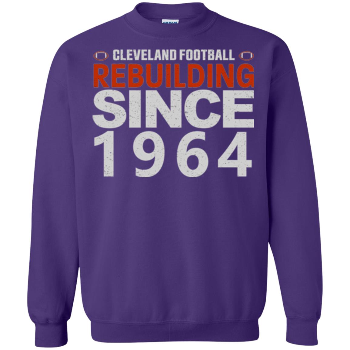 Football T-shirt Cleveland Football Rebuilding Since 1964 Purple