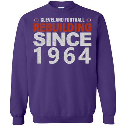 Football T-shirt Cleveland Football Rebuilding Since 1964 Purple
