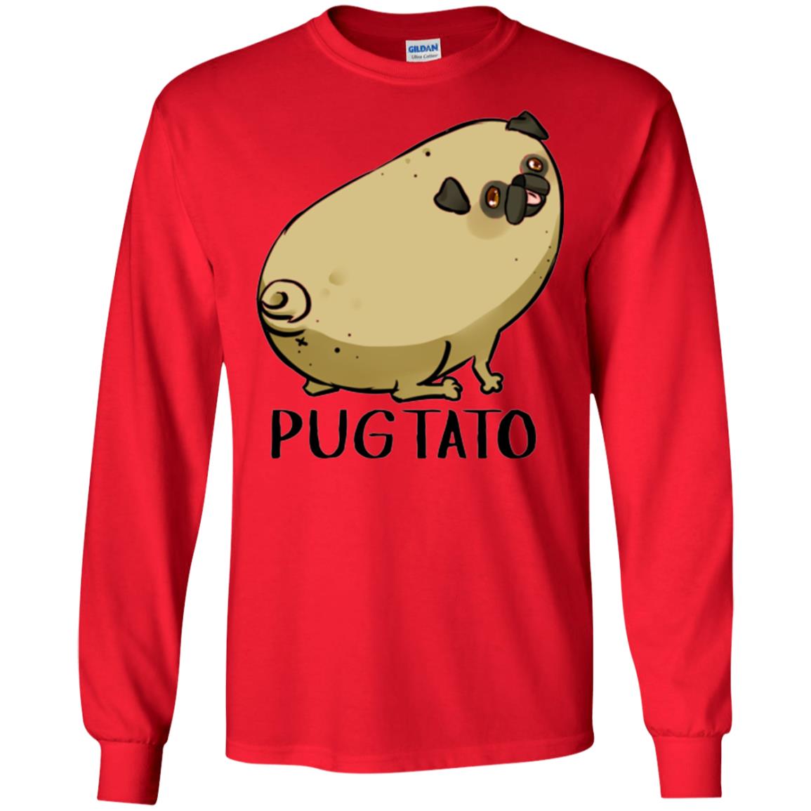 Dog Lovers T-shirt Pugtato Red