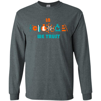 Scientist T-shirt In Science We Trust Dark Heather