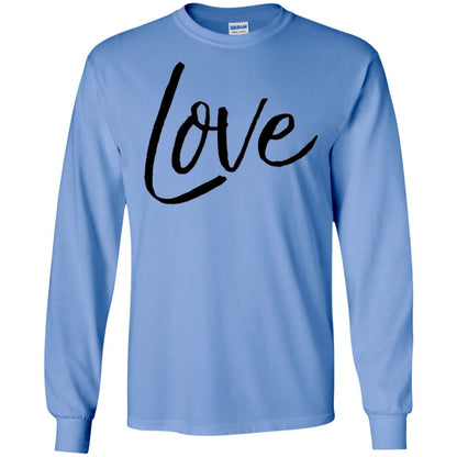 Black Love T-shirt Valentine_s Day Carolina Blue