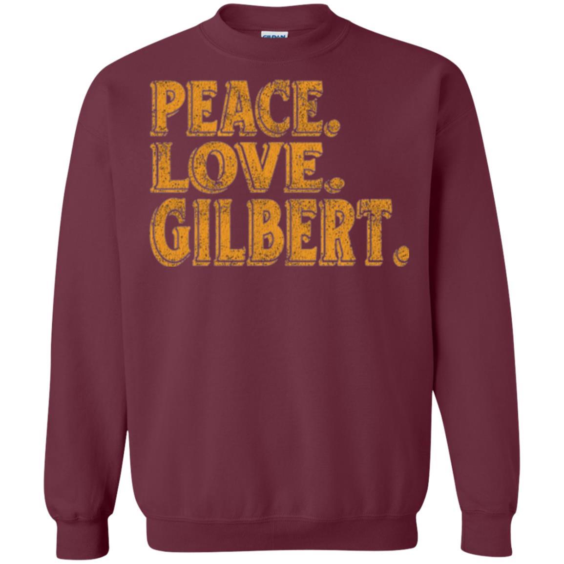 Peaceful T-shirt Peace Love Gilbert Maroon