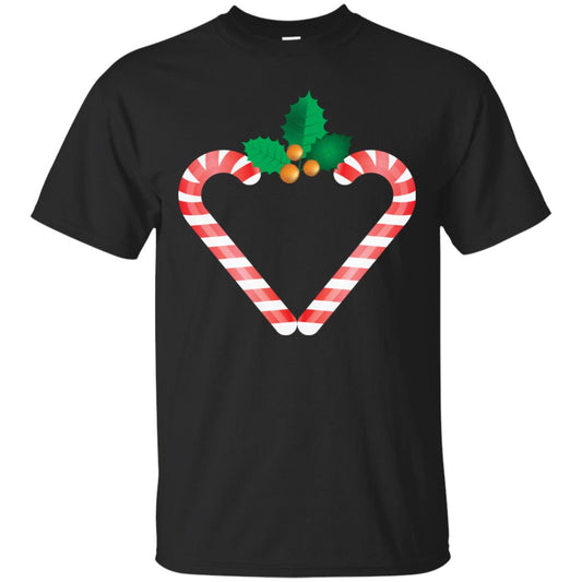 Heart Icon Candy X-mas Gift Shirt Black