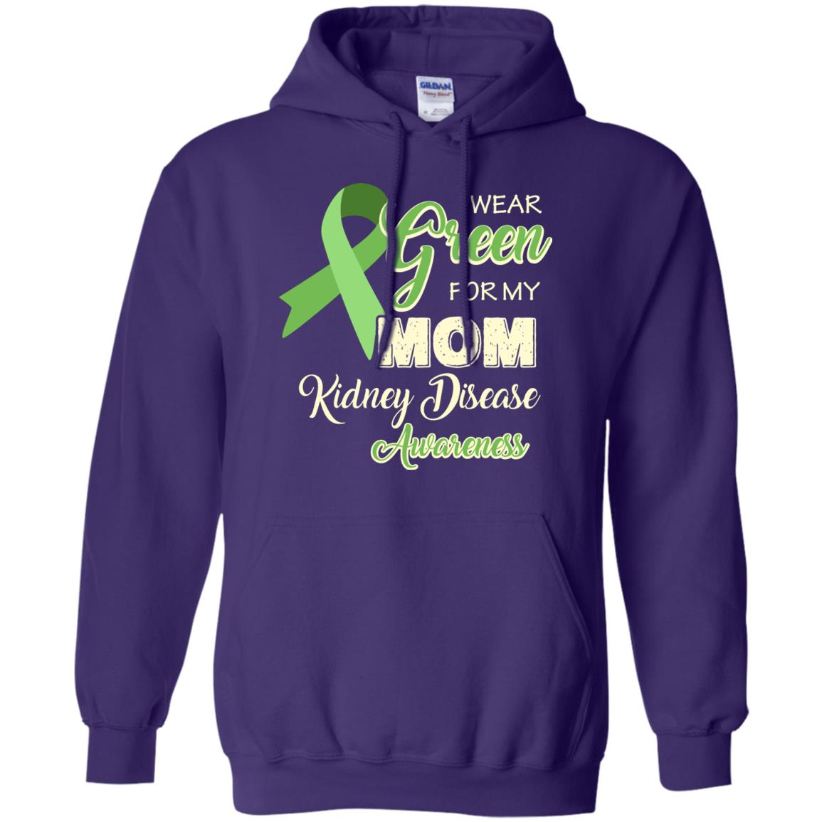 Kidney Disease Awareness T-shirt I Wear Green For My Kidney Disease Awareness Purple