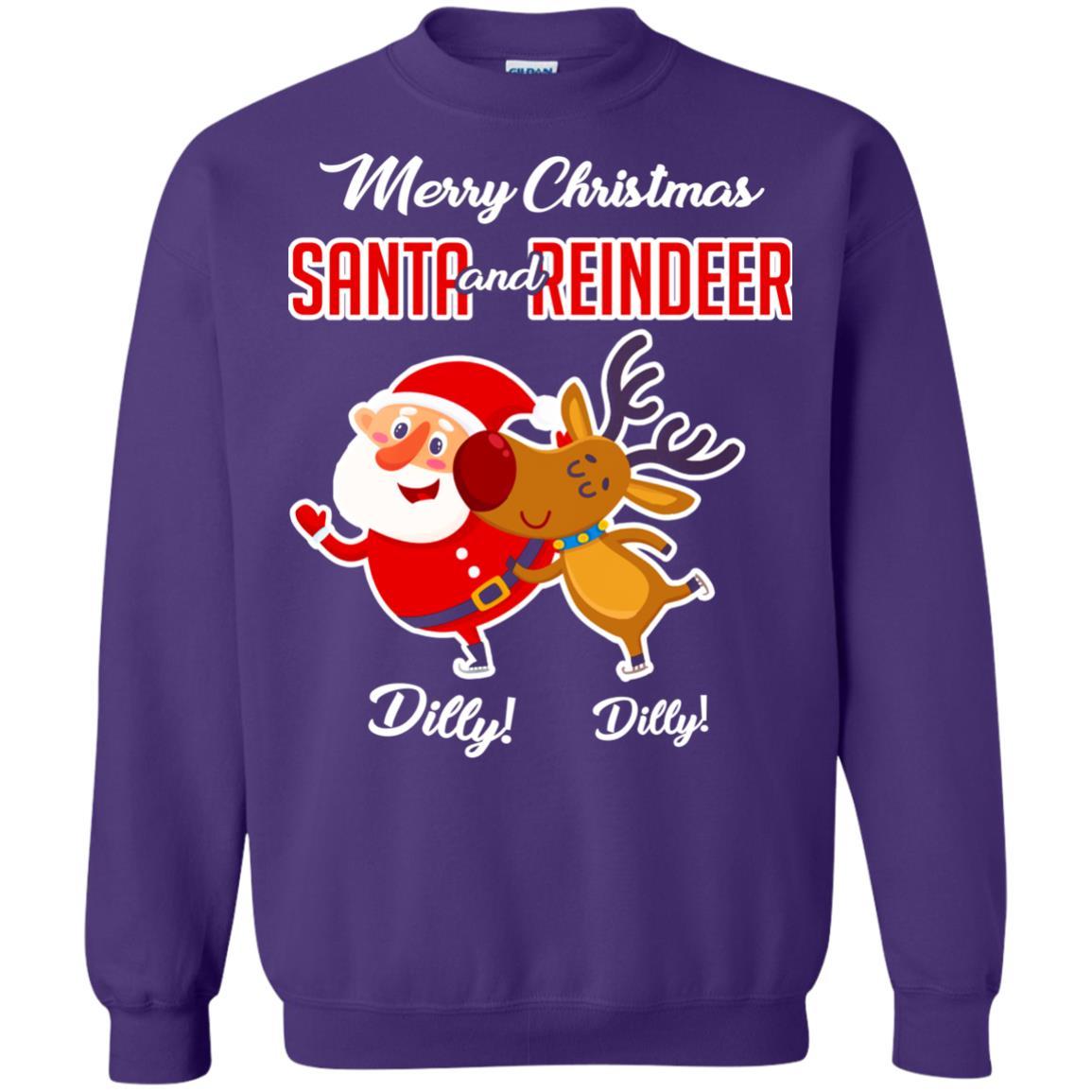 Christmas T-shirt Merry Christmas Dilly Dilly Purple