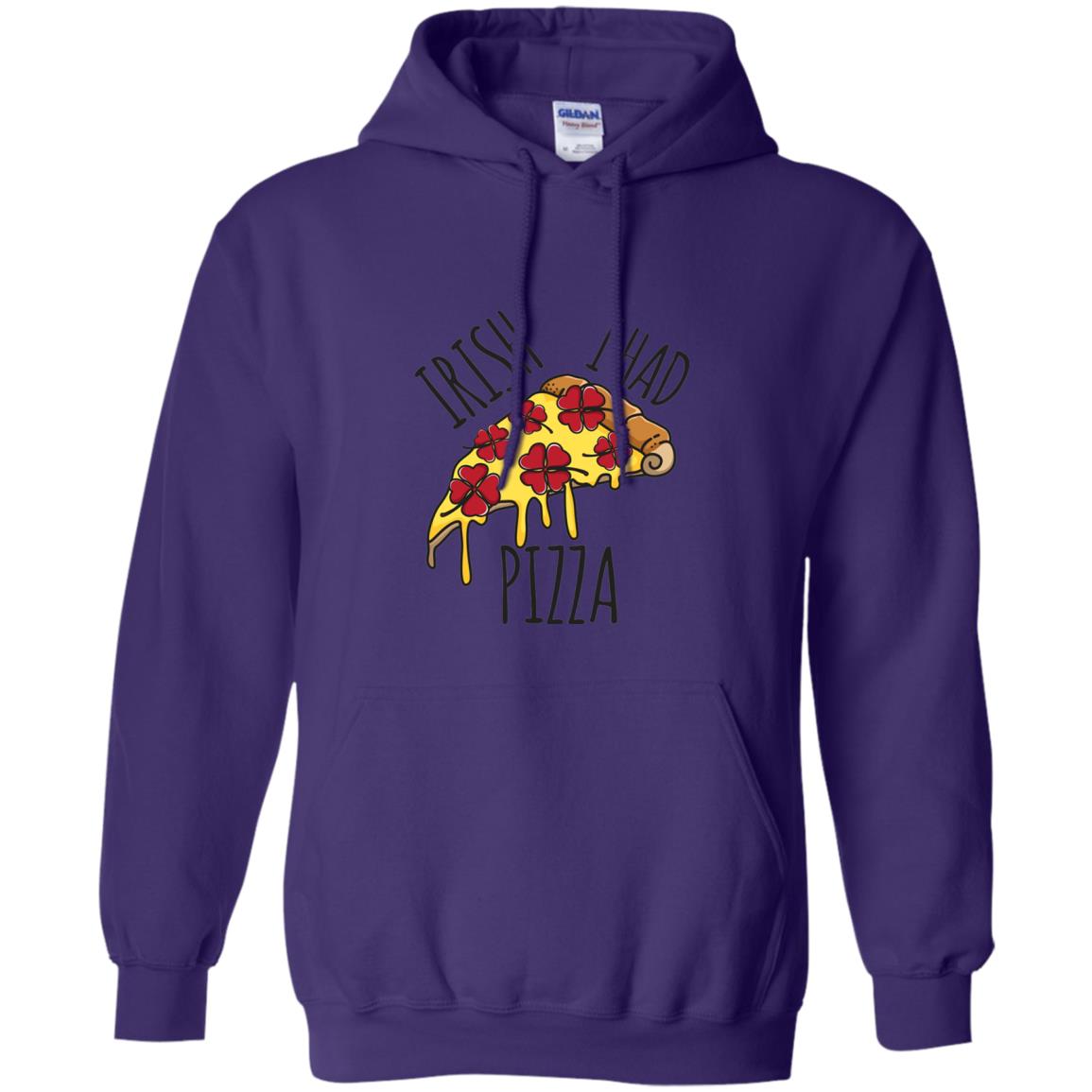 Irish I Had Pizza Patrick Day T-shirt Purple