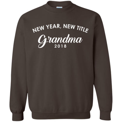 Nana T-shirt New Years New Title Grandma Pregnancy Announcement 2018 Dark Chocolate