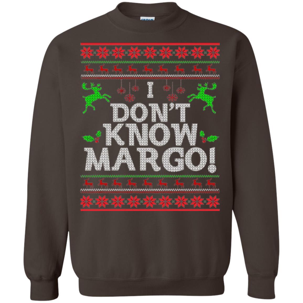 Christmas T-shirt I Don't Know Margo Dark Chocolate