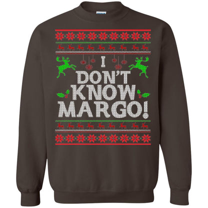 Christmas T-shirt I Don't Know Margo Dark Chocolate