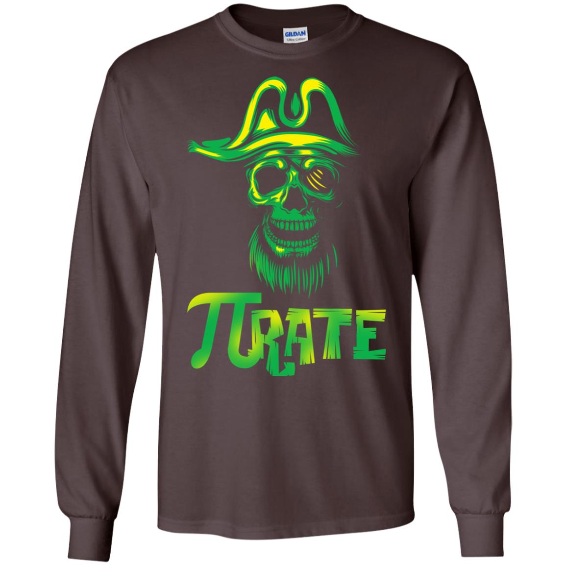 Pi Day T-shirt Funny Pirate Dark Chocolate