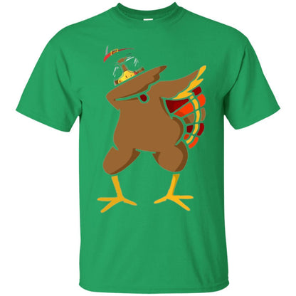 Thanksgiving T-shirt Dabbing Turkey Irish Green