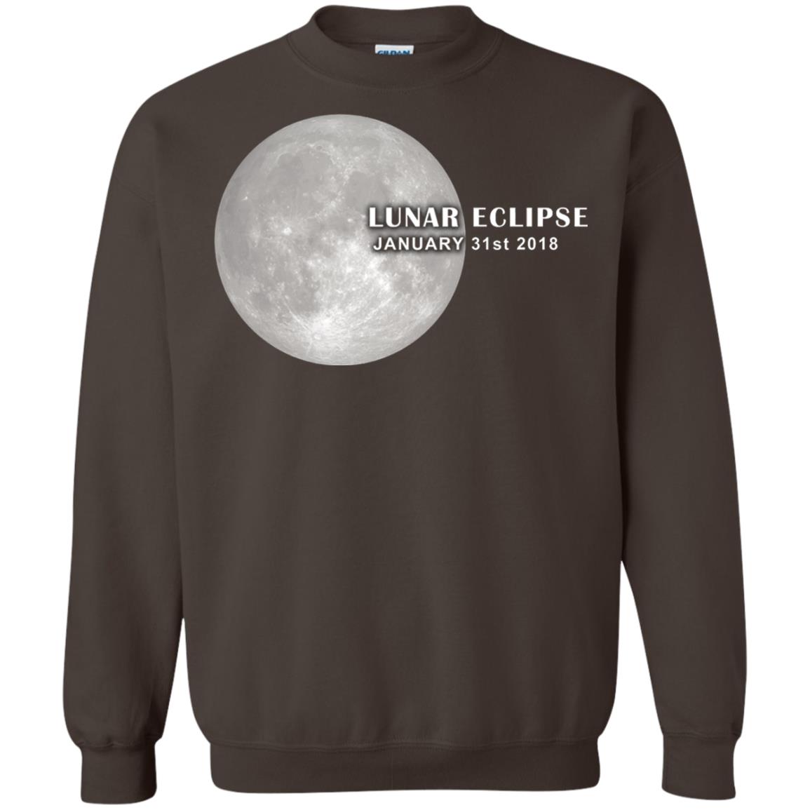 Eclipse January 31st 2018 Total Lunar Eclipse Shirts Dark Chocolate