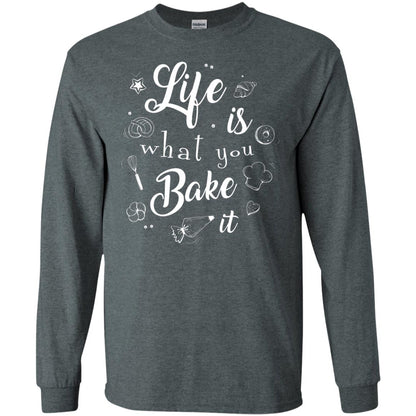 Baker T-shirt Life Is What You Bake It Dark Heather