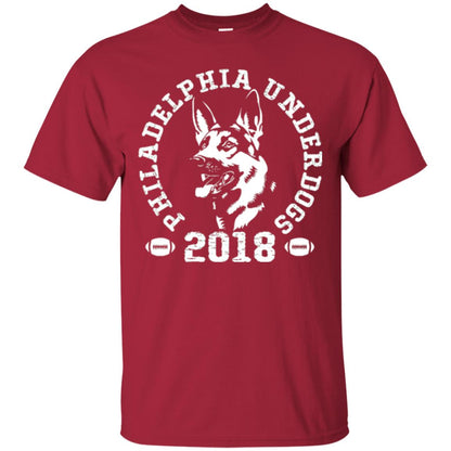 Dog Lover T-shirt Philadelphia Underdogs T-shirt Cardinal