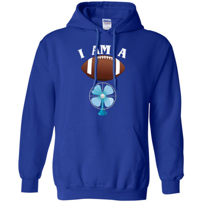Football Lover T-shirt I Am A Football Fan Royal