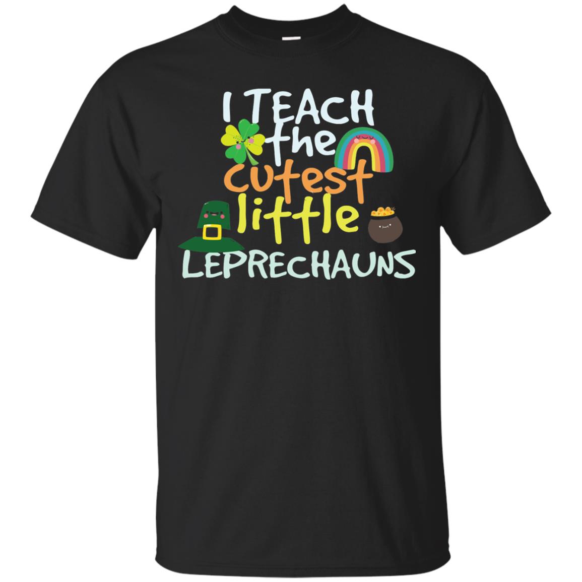 Cutest Little Leprechauns St. Patricks Day Teacher T-shirt Black