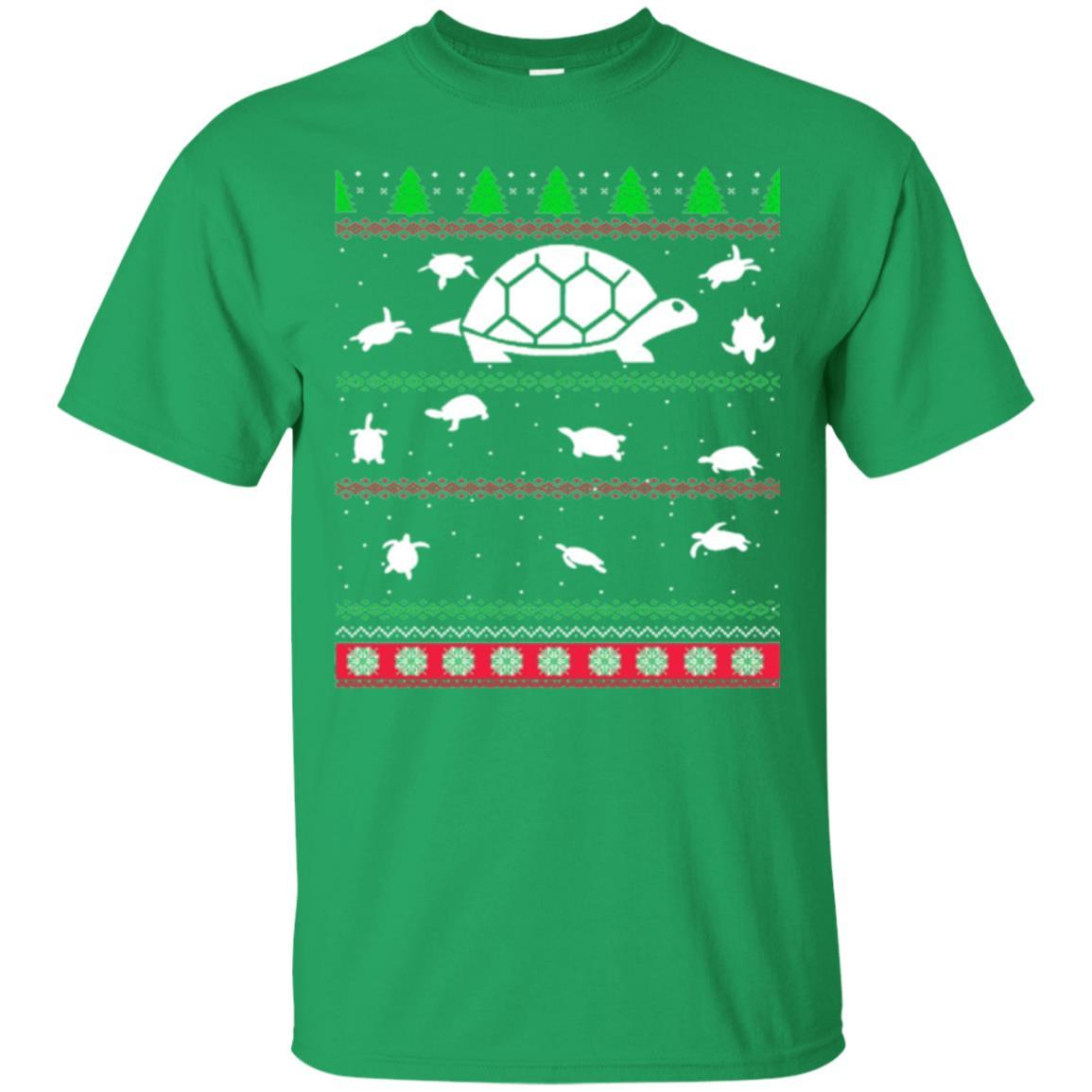 Christmas T-shirt Turtle Lover Merry Christmas Irish Green