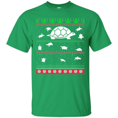 Christmas T-shirt Turtle Lover Merry Christmas Irish Green
