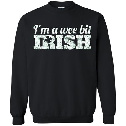 I_m Wee Bit Irish Funny Irish Heritage St Paddy_s Day T-shirt Black