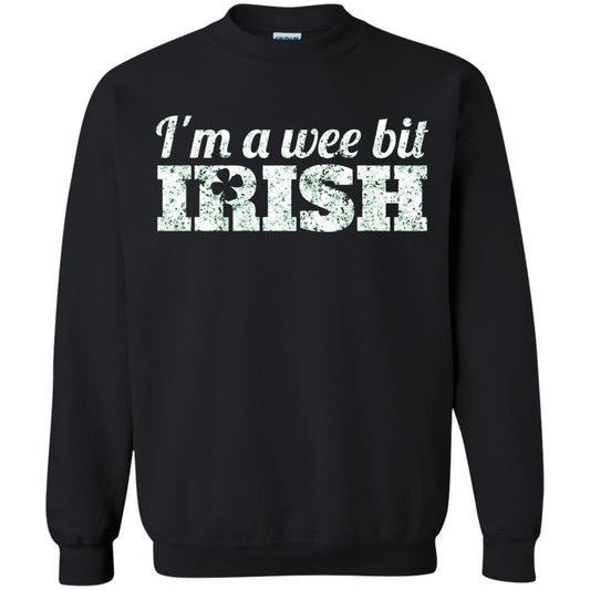 I_m Wee Bit Irish Funny Irish Heritage St Paddy_s Day T-shirt Black