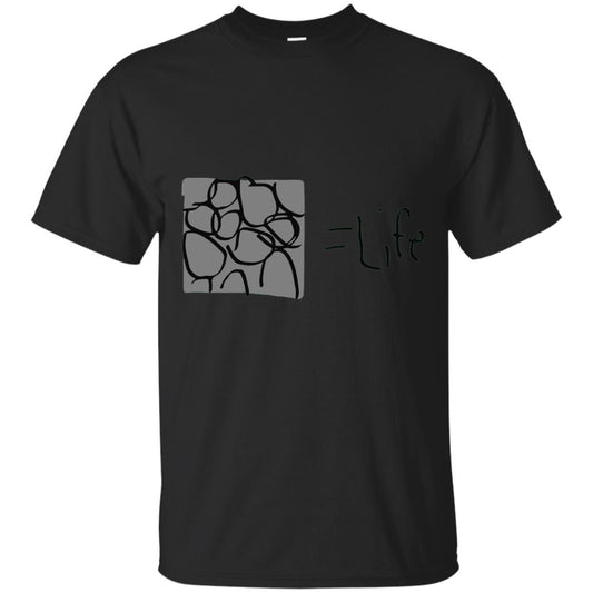 Cobblestone Equals Life Video Game Gamers Shirt Black