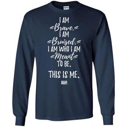 Brave This Is Me Proud Musical Theatre Performer T-shirt Navy
