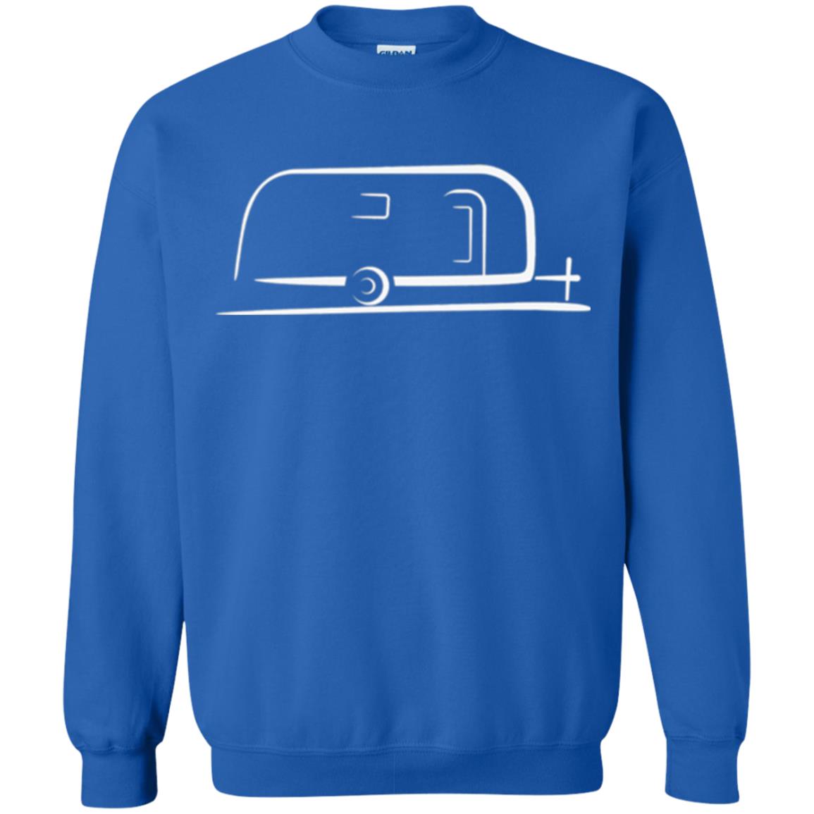 Vintage Airstream Style Streamlined Trailer T-shirt Royal