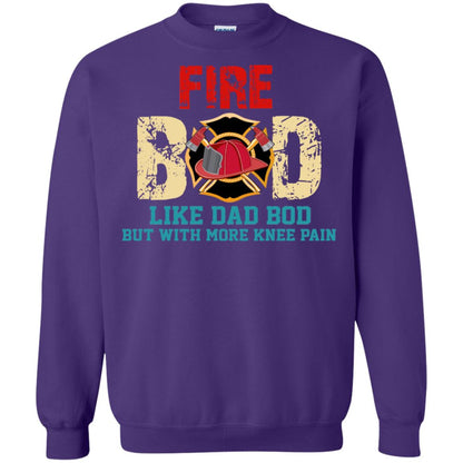 Fire Bod Like Dad Bod But With More Knee Pain Shirt Purple