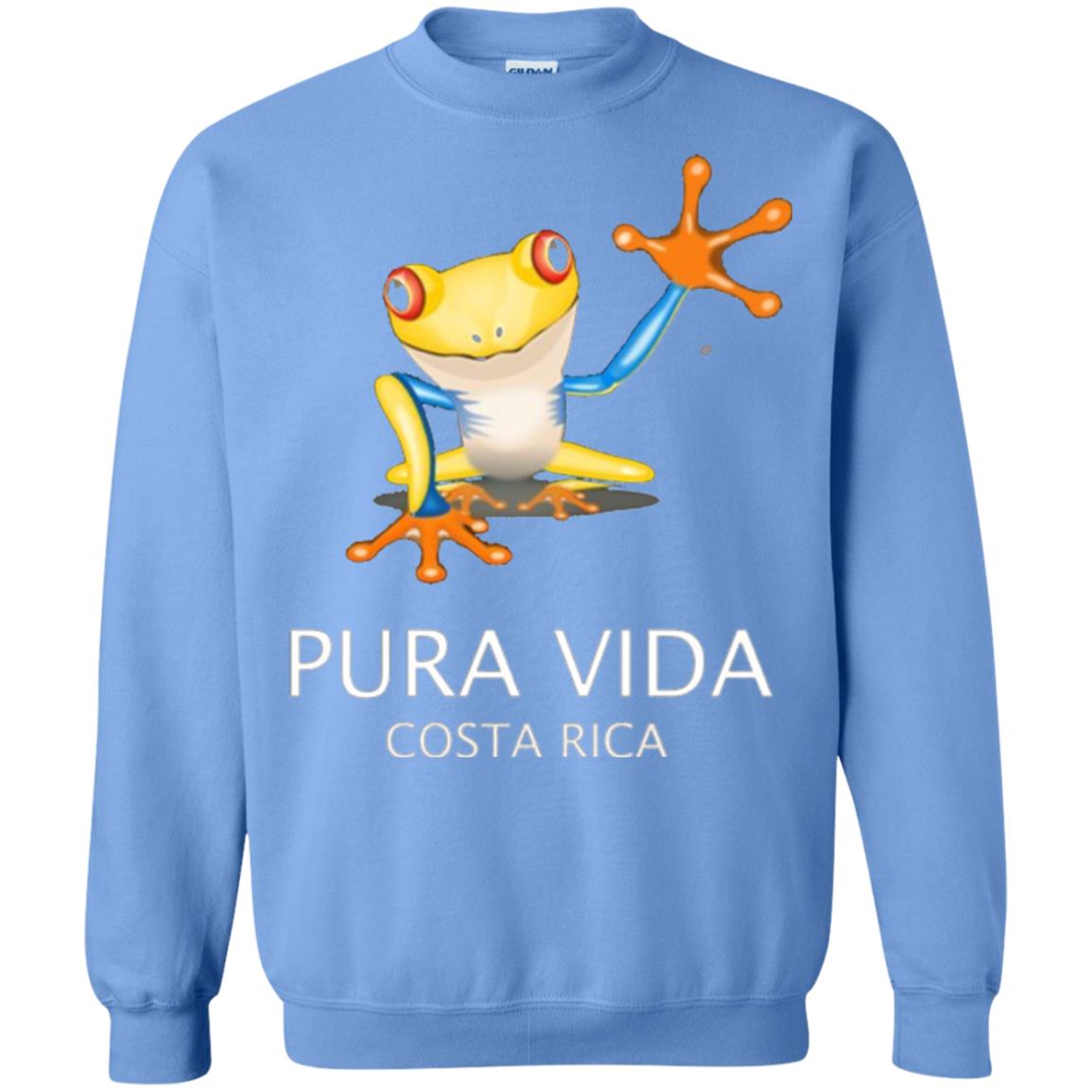 Tree Frog T-shirt Pura Vida Costa Rica T-shirt Carolina Blue