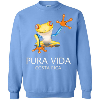 Tree Frog T-shirt Pura Vida Costa Rica T-shirt Carolina Blue