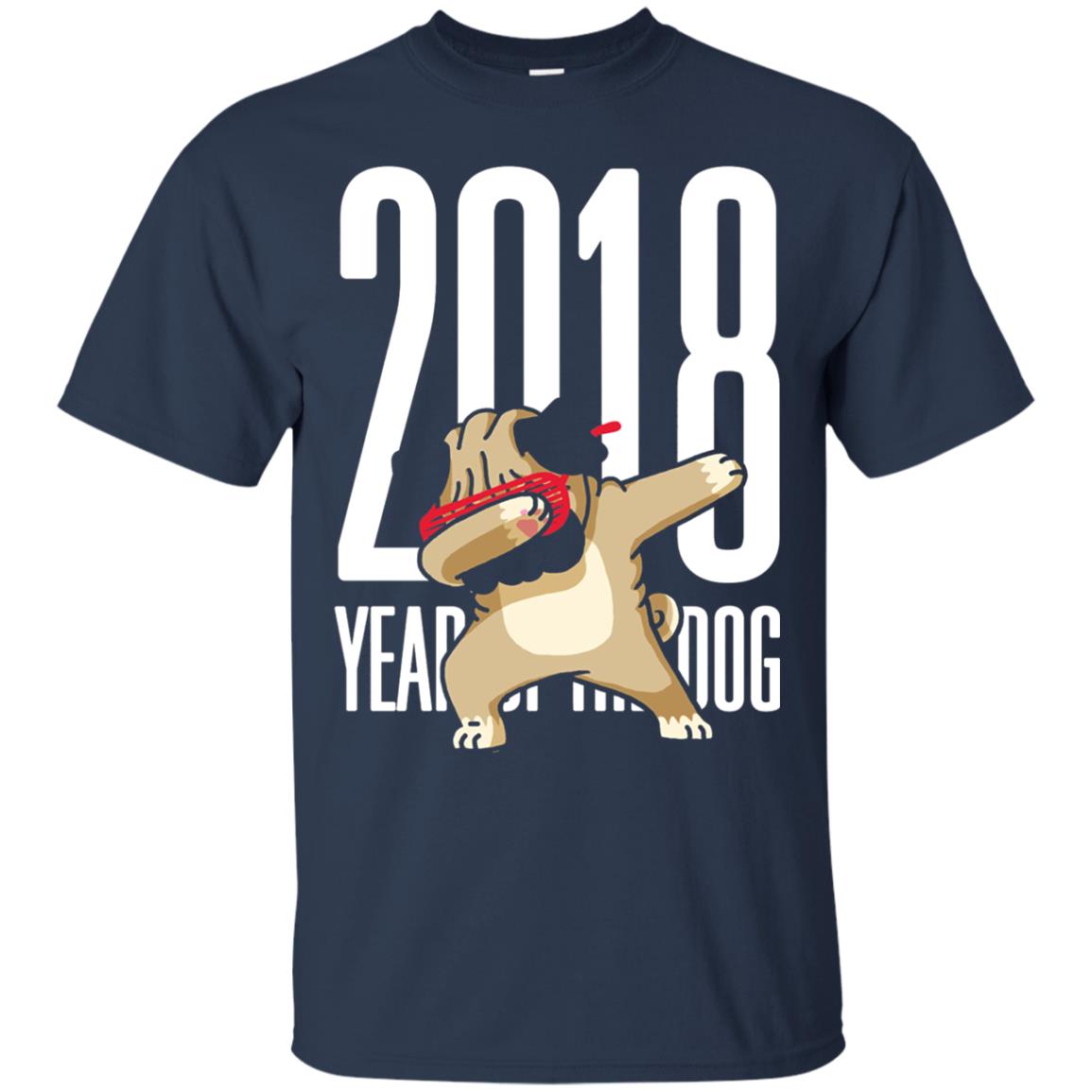 Dog Lover T-shirt 2018 Year Of The Dog Navy