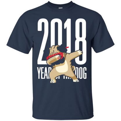 Dog Lover T-shirt 2018 Year Of The Dog Navy